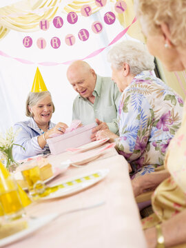 Birthday Party in Retirement Home
