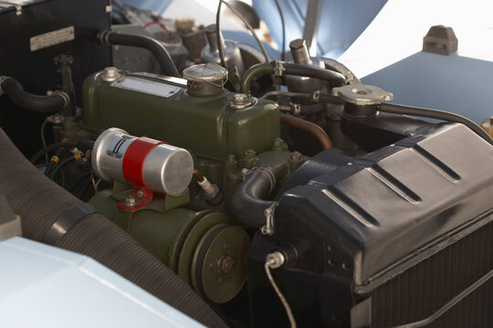 Engine of 1960 Austin Healey "Bugeye" Sprite