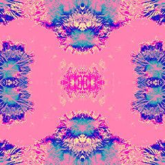 Space Dye Seamless Print. Purple Batik. Gentle