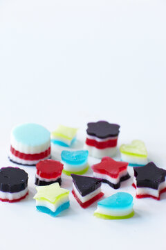 Colourful Gelatin Candies, Studio Shot
