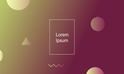 Abstract geometric background. Fluid gradient shapes composition. Modern template design for banners, covers, posters. Eps10 vector Illustration