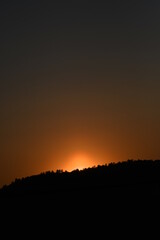 sunset in the sky