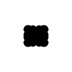 Pillow icon. Simple style furniture company big sale poster background symbol. Pillow brand logo design element. Pillow t-shirt printing. Vector for sticker.