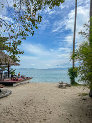 bar at the beach on the island of Koh Phangan in Thailand
