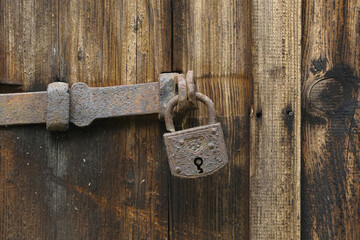Old Rusty Padlock