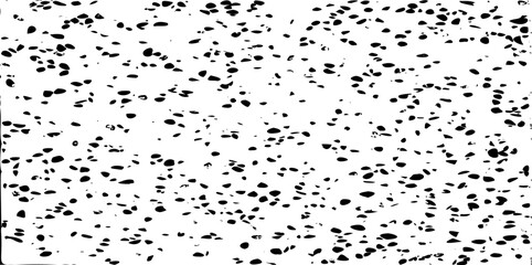 Monochrome texture composed of irregular graphic elements. Distressed uneven grunge background. Abstract vector illustration. Overlay for interesting effect and depth. Isolated on white background.