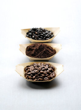 Ground Coffee and Whole Coffee Beans