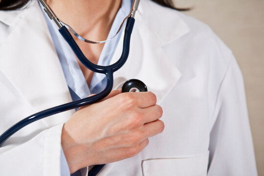 Close-up of Doctor With Stethoscope