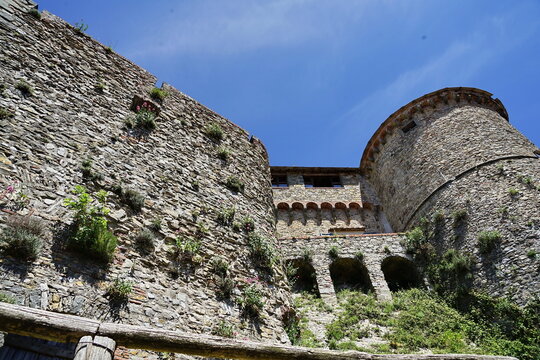 Malaspina Castle in Fosdinovo, Tuscany, Italy
