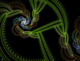Obraz premium Imaginatory fractal abstract background Image