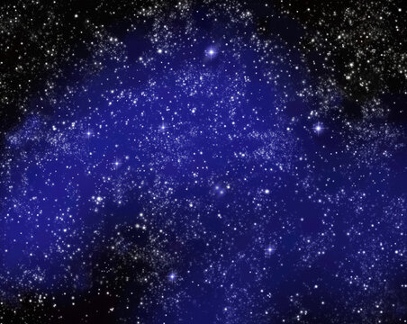 Constellation of Libra in Night Sky