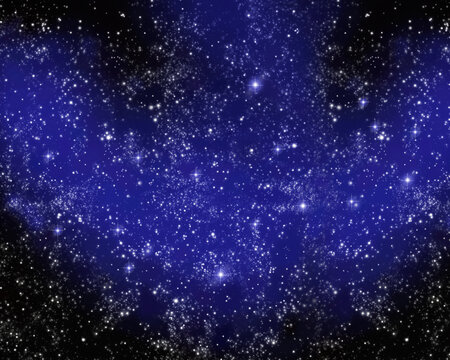 Constellation of Virgo in Night Sky
