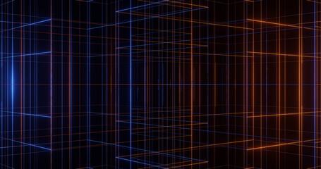 Render with yellow and blue thin stripes