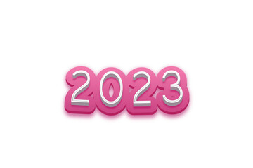 2023 in different fonts for new year