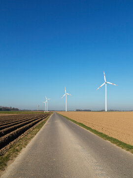 Wind Turbines in Countryside