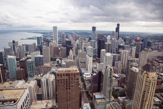 Overview of City, Chicago, Illinois, USA