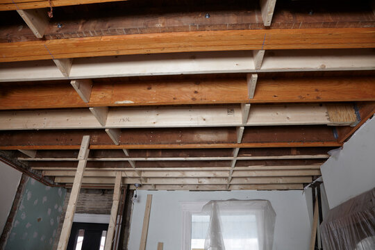 Ceiling Joists of Home Under Construction