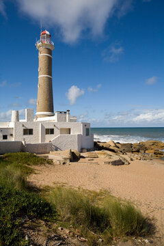 Lighthouse on beach, Jose Ignacio Uruguay