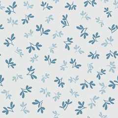 Fototapeta na wymiar Seamless vector repeat with floral elements