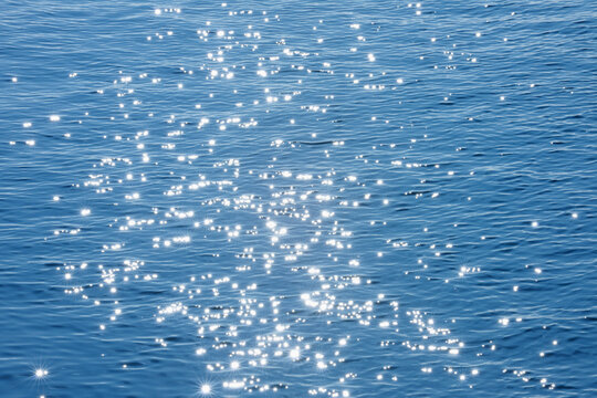 Rays of Sunlight Sparkling on Ocean, Ilulissat, Icefjord, Greenland