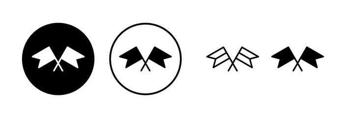 Flag icon vector illustration. Gps location pin map. Location marker symbol.