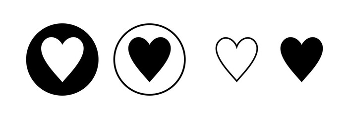 Love icon vector illustration. Heart sign and symbol. Like icon vector.