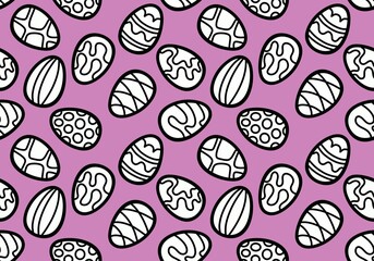 Easter eggs seamless spring pattern for kids clothes print and notebooks and wrapping paper and fabrics 