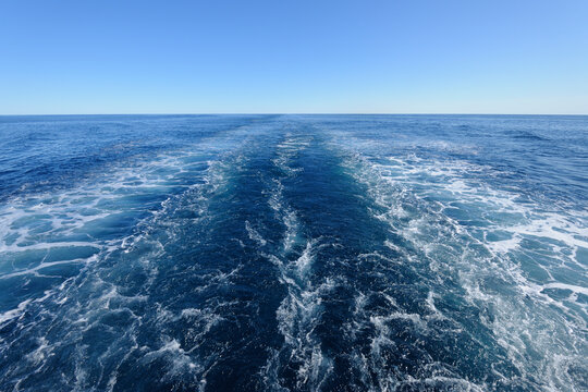Cruise Ship Wake, Greenland Sea, Arctic Ocean, Arctic