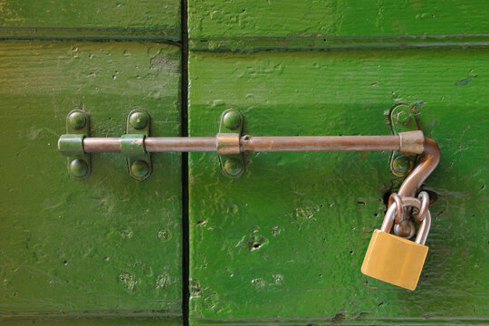 Padlock on Door, Venice, Veneto, Italy