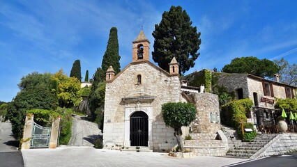 Fototapeta na wymiar Chapelle Sainte-Claire, Saint-Paul-de-Vence, Alpes-Maritimes, Provence-Alpes-Côte d’Azur, France.