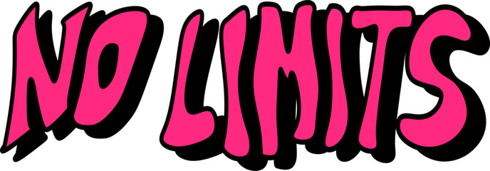 graffiti with a lot of color with black relief