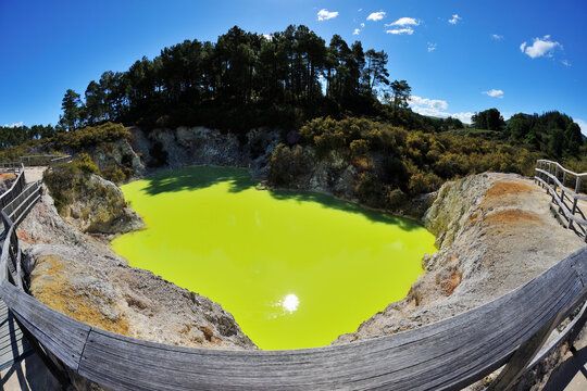 Devil's Cave, Wai-O-Tapu Thermal Wonderland, Bay of Plenty, North Island, New Zealand