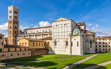 Fototapeta na wymiar Lucca, Italy. Cathedral of Saint Martin