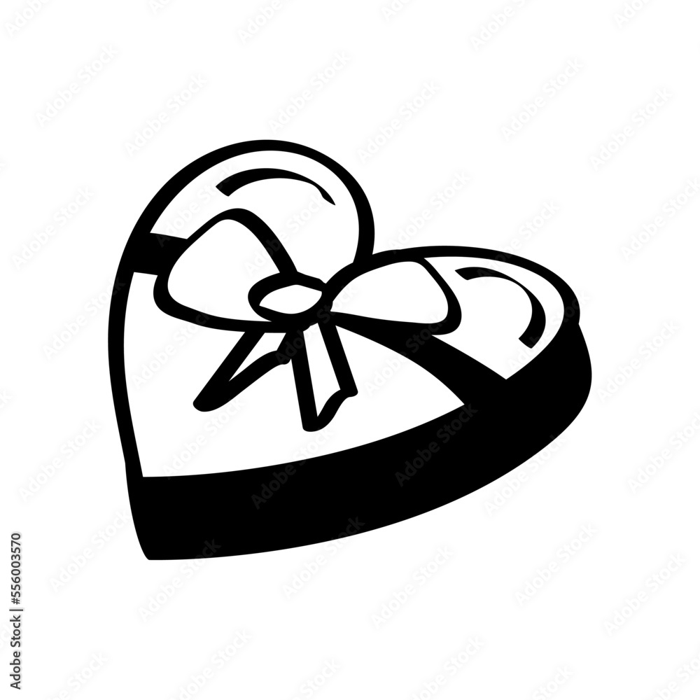 Sticker love gift box