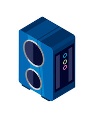 isometric speaker icon