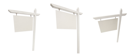 Transparent PNG Blank Real Estate Signs.