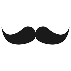 Fototapeta premium Moustache silhouette.