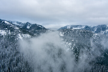 Snow in the mountains