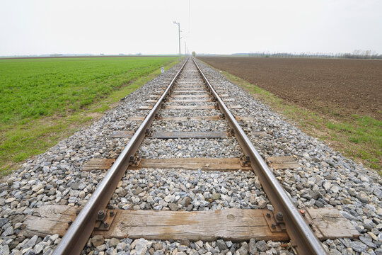 Railway Track, Burgenland, Austria