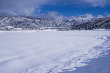 Fototapeta na wymiar 雪国の風景