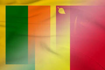 Sri Lanka and Mali state flag transborder contract MLI LKA