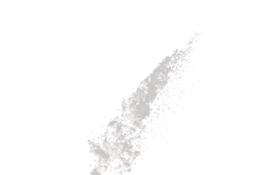 Photo image of falling down snow, heavy big small size snows. Freeze shot on black background isolated overlay. Fluffy White snowflakes splash cloud in mid air. Real Snow high speed shutter