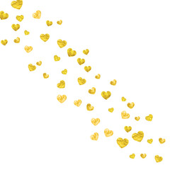 Heart Offer. Romantic Sparkle For Discount. Luxury Frame. Gold Art Splatter. Modern Design For Anniversary. Yellow Romance Voucher. Golden Heart Offer.