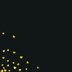 San Valentin Day Vector. Abstract Concept For Birthday. Vintage Frame. Gold Art Illustration. Wedding Sparkle For Woman. Yellow Romance Border. Golden San Valentin Day Vector.