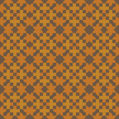 seamless pattern with orange ornament