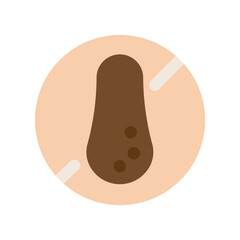 Peanut Flat Icon
