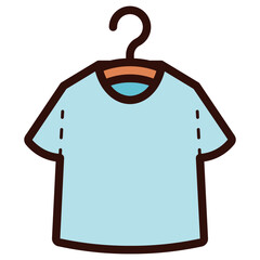 t-shirt with hanger illustration