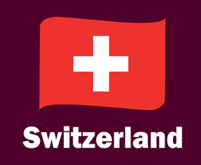 Tunisia Flag Ribbon With Names Symbol Design Africa football Final Vector African Countries Football Teams Illustration