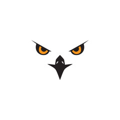 eagle face vector illustration for icon, symbol or logo. eagle face logo 