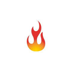 vector illustration of fire for an icon, symbol or logo. fire flat logo